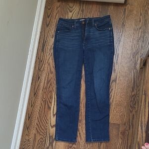 Madewell Women's Straight Leg Jeans - Dark Blue